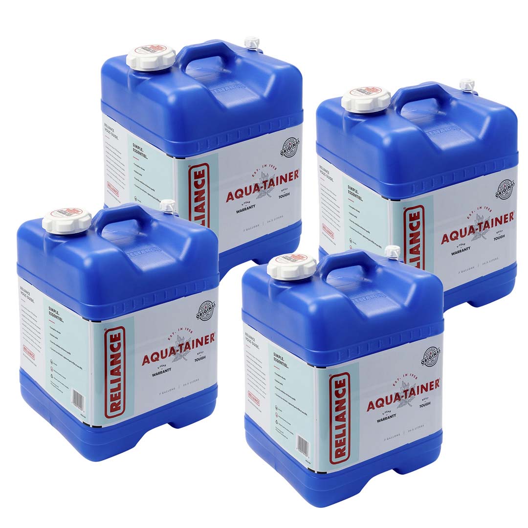 Aqua-Tainer 7 Gallon Water Container – Blue, Portable Storage